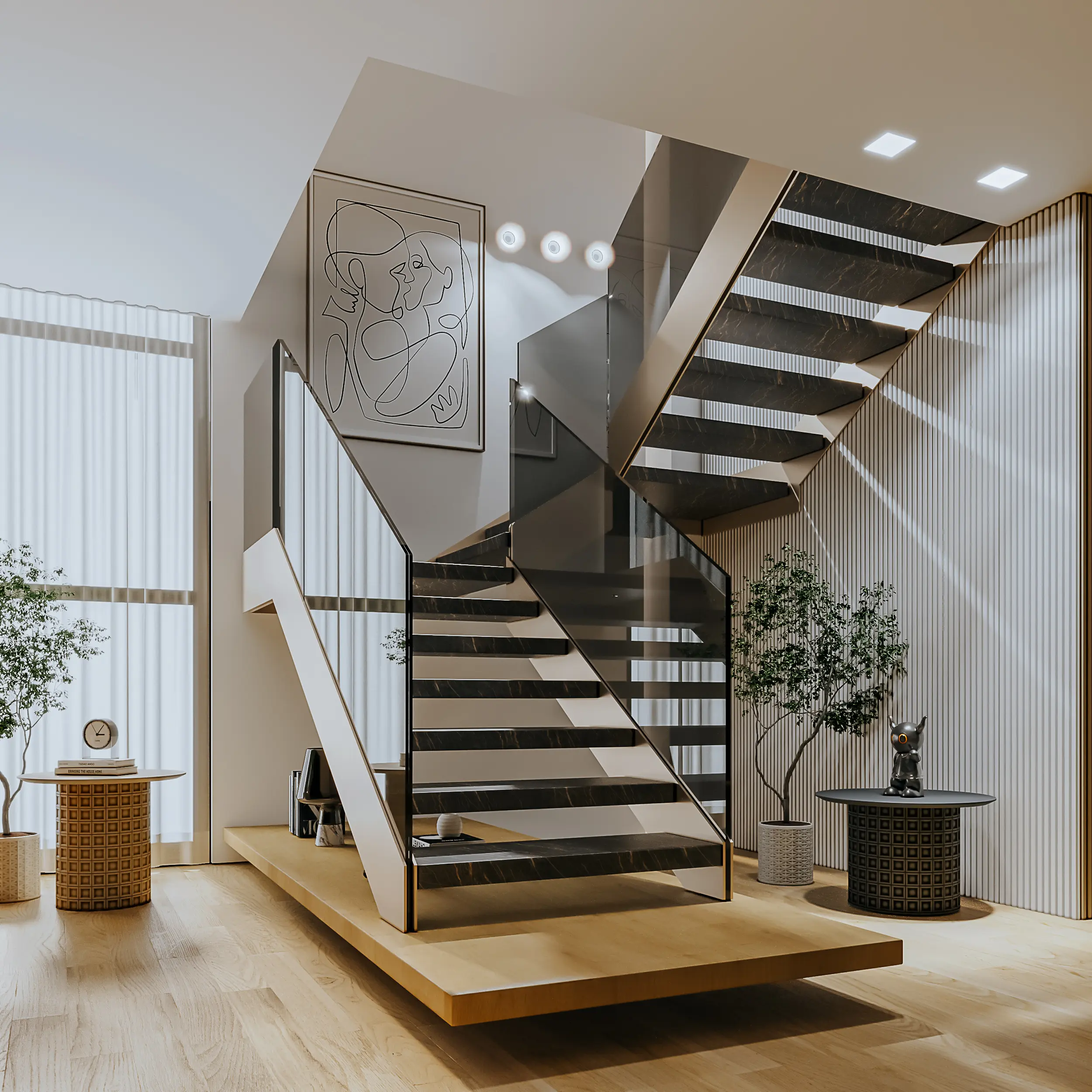 Scale interne autoportanti