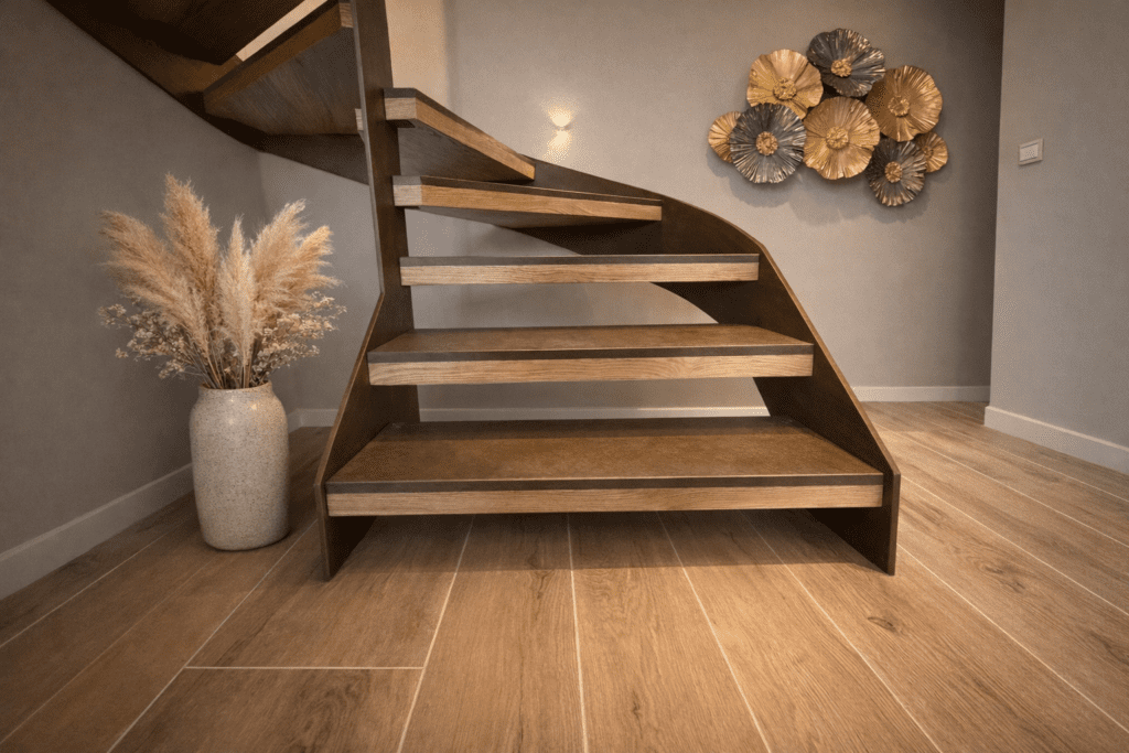 Dettaglio sezione scale in gres